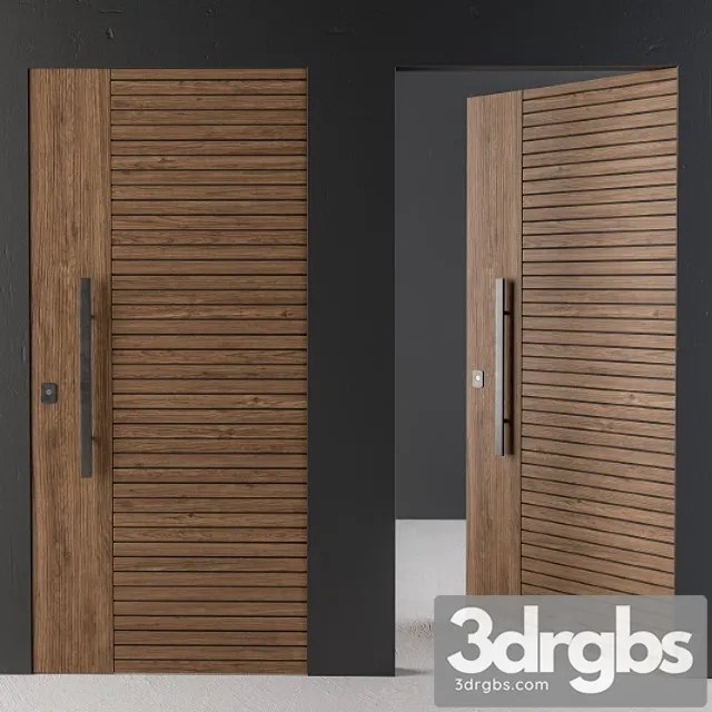 Frameless door-2type minimal 3D Model Free