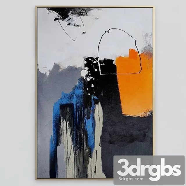 Frames orange accent 3D Model Free