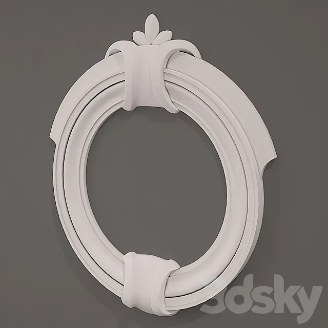 Framing the round window (type 4) 3D Model