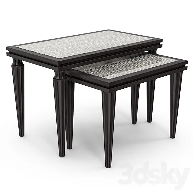 Francis Sultana - Victoria nest of tables 3D Model