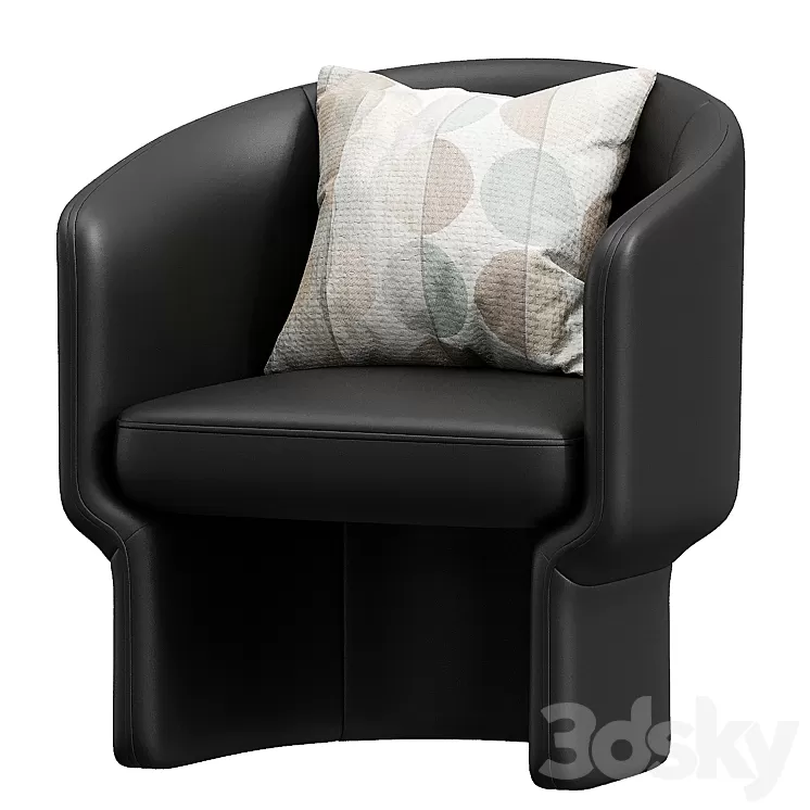 Franco Chair Mustard 3D Model Free