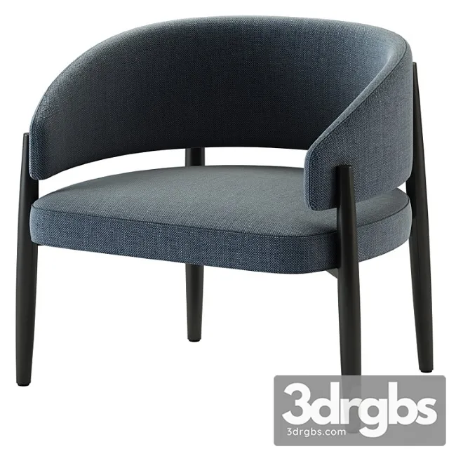 frank club armchair 3D Model Free