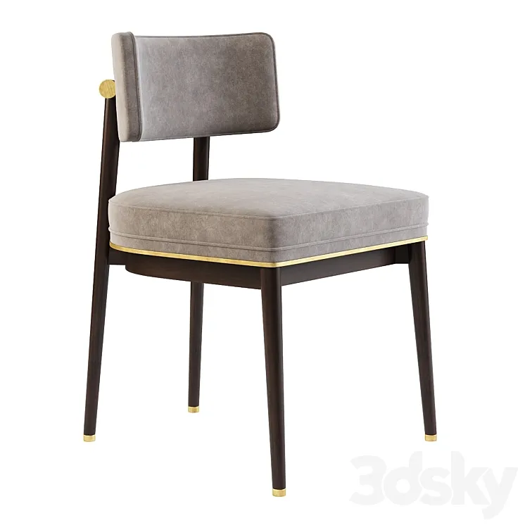 Frank dining chair 3D Model Free