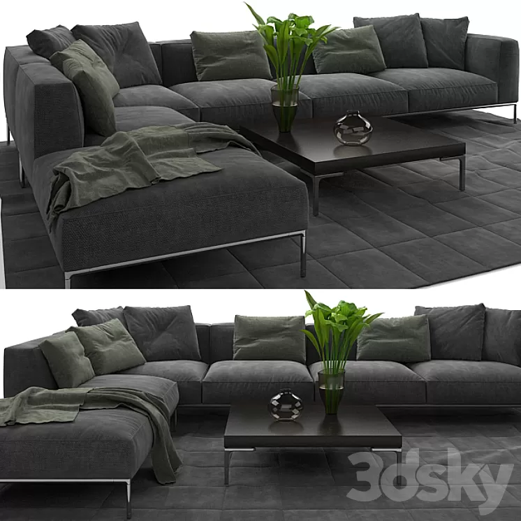 FRANK SOFA by B & B Italia 3D Model