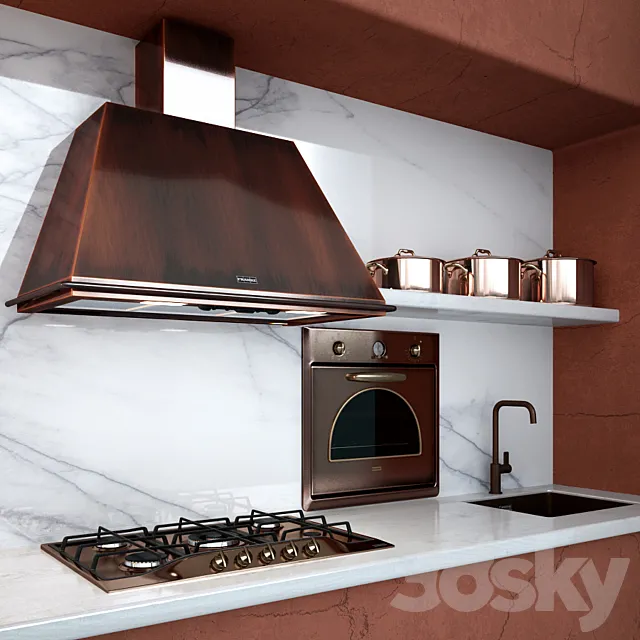 FRANKE-kitchen appliances from copper 3DModel