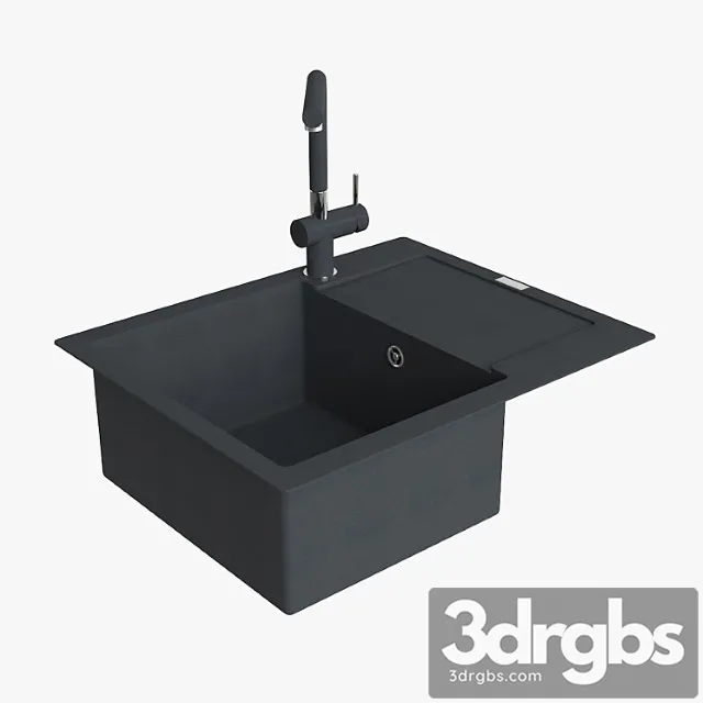 Franke maris mrg 611 62 fragranite onyx 3D Model Free