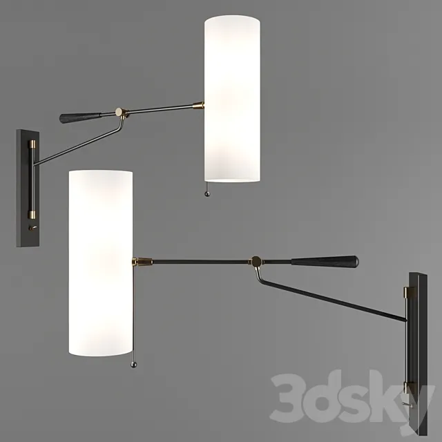 Frankfort Articulating Wall Light by Circa Lighting 3DModel