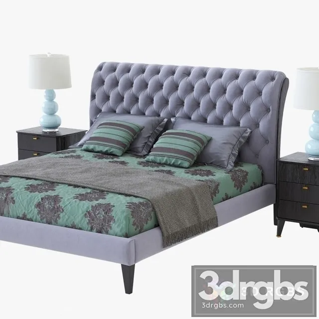 Fratelli Barri Bed 02 3D Model Free