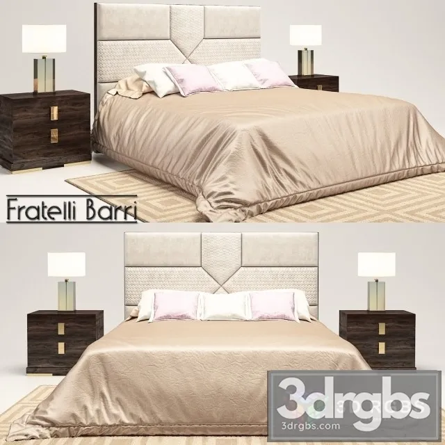 Fratelli Barri Bed 03 3D Model Free