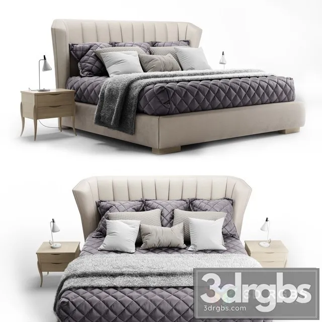 Fratelli Barri Bed Rimini 3D Model Free