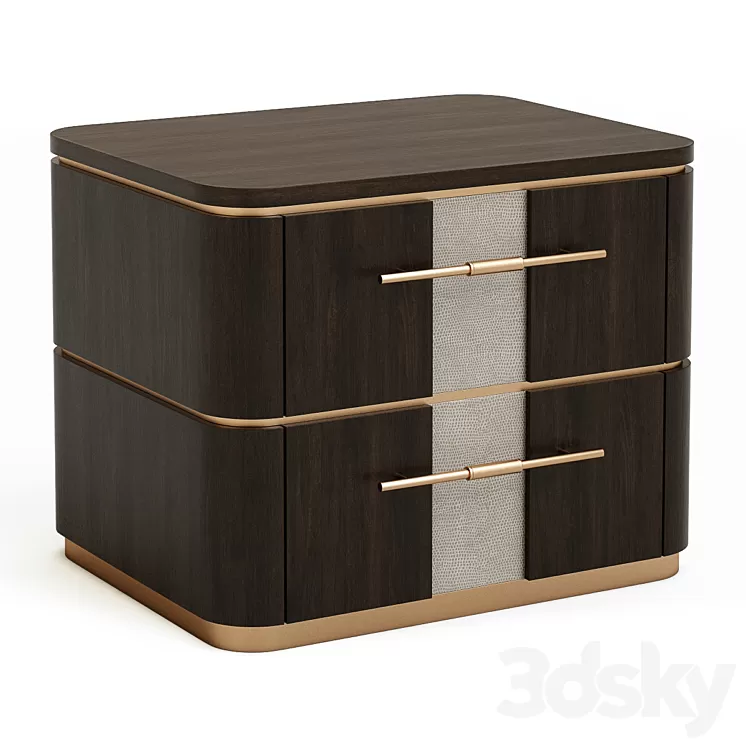 Frato - Agra bed side table / nightstand 3D Model Free