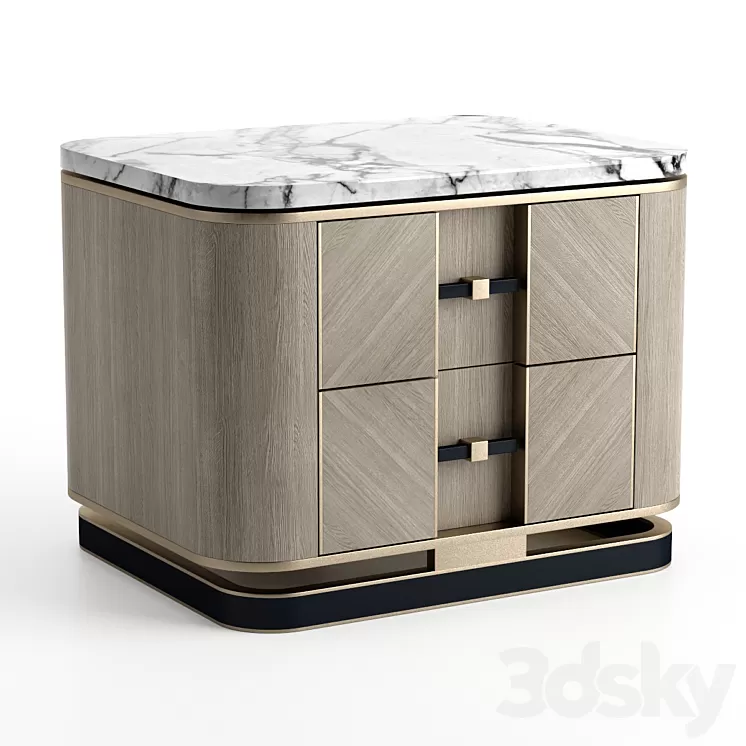 Frato - Ashi bed side table 3D Model Free