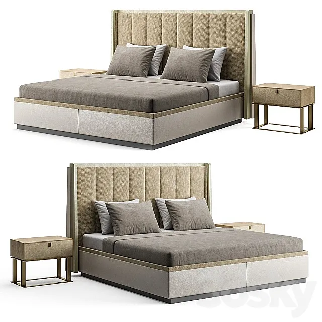 Frato Coen Bed Brisbane Bedside Table 3DModel