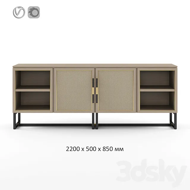 Frato. Mykonos. Sideboard 3DModel