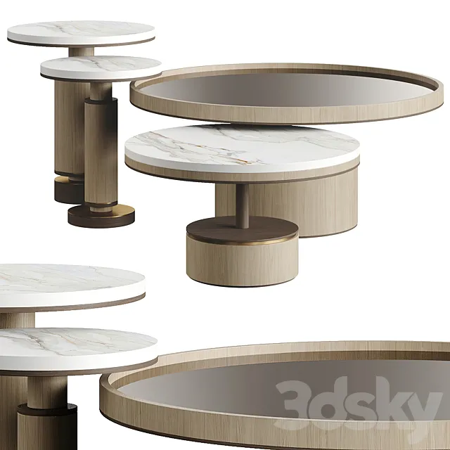Frato PAROS BERLIN Coffee Table Collection 3D Model