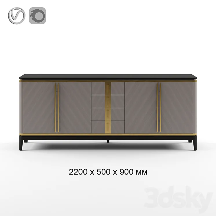 Frato SIENA Sideboard 3D Model Free