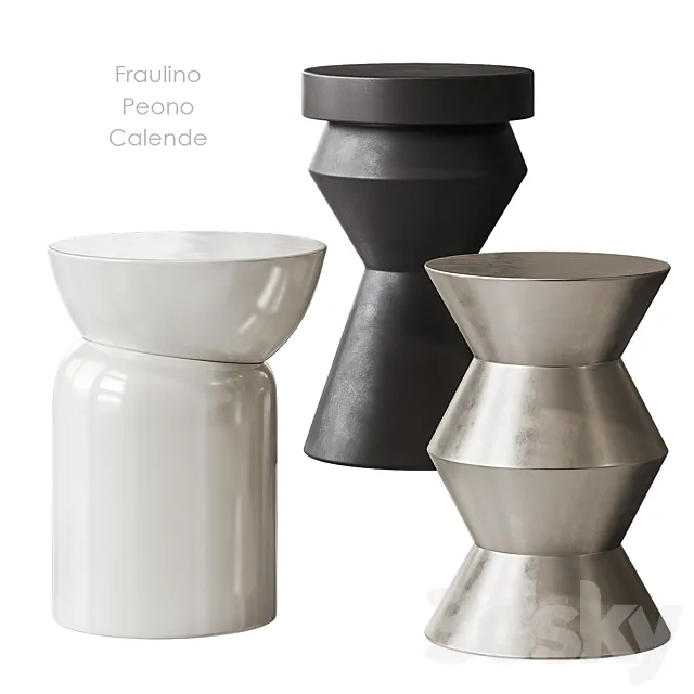 Fraulino Peono Calendes table La Redoute 3D Model