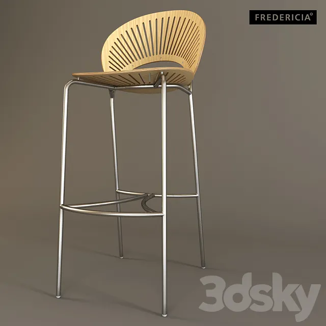 FREDERICIA _ TRINIDAD bar stool _ 3300 3D Model