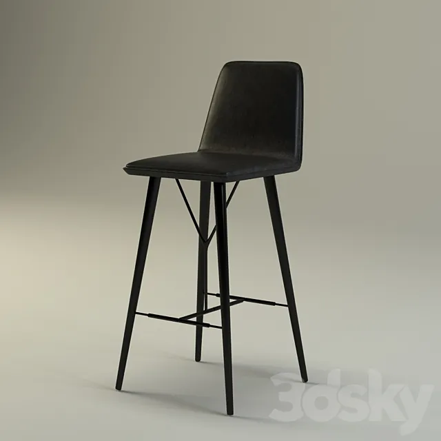 Fredericia Furniture Spine Bar Stool 3DModel