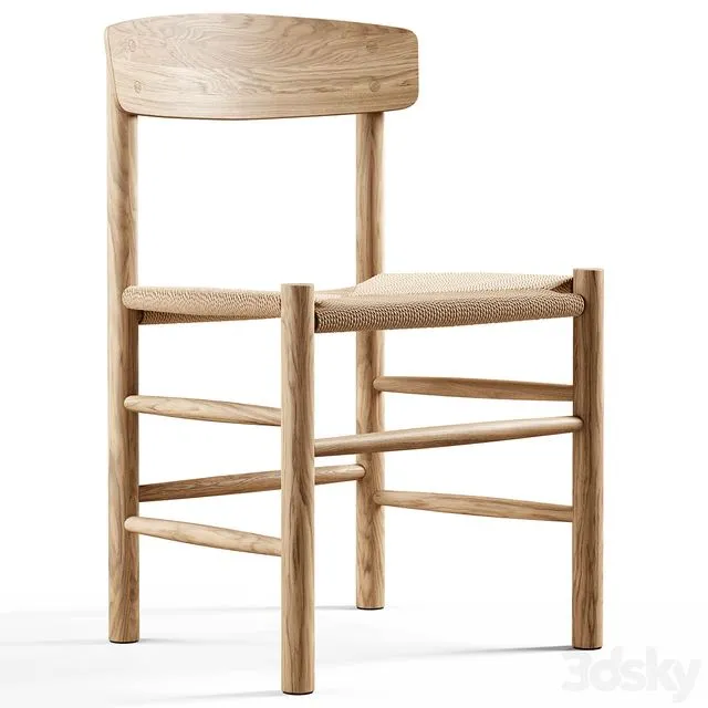 Fredericia - J39 Mogensen Chair 3D Model