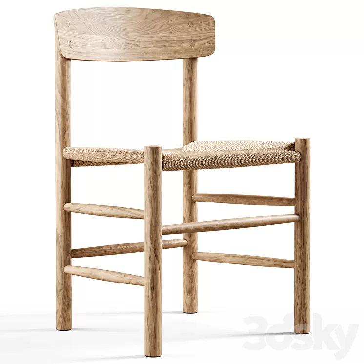 Fredericia - J39 Mogensen Chair 3D Model Free