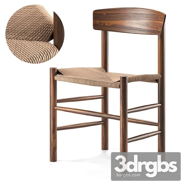 Fredericia mogensen j39 chair 2 3D Model Free