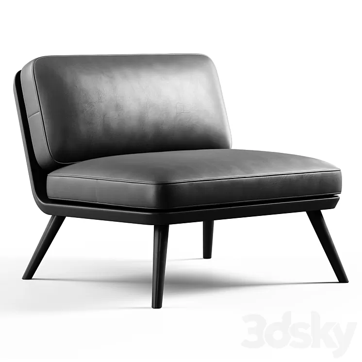 Fredericia – Spine Lounge Suite Chair 3D Model