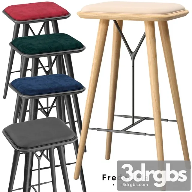 Fredericia spine stool 2 3D Model Free