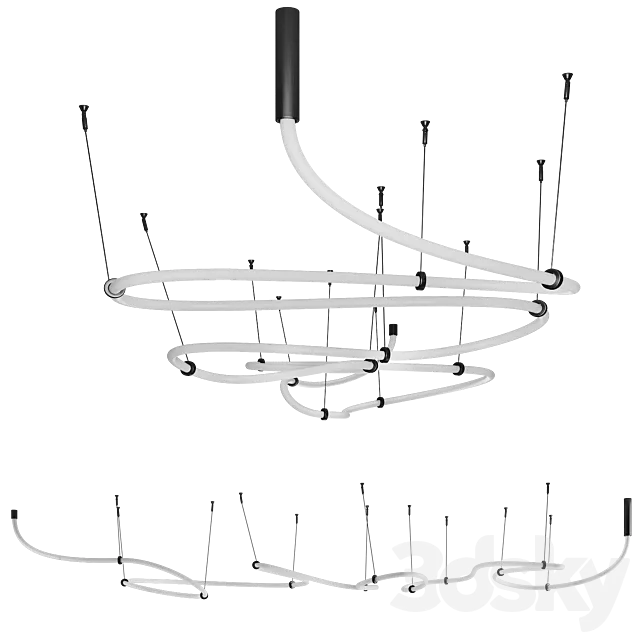 Freelight PDNT for hallway (RIGGED) 3D Model