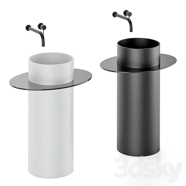 freestanding washbasin by rexa 3D Model