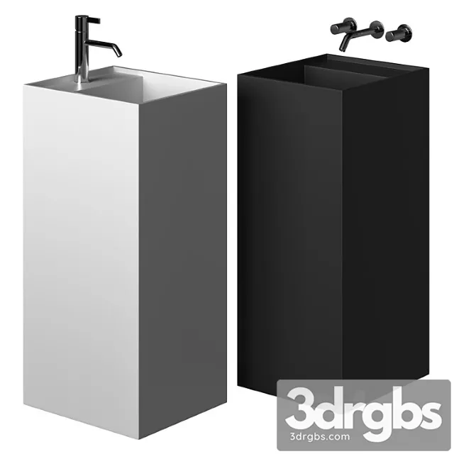 Freestanding Washbasin Laufen Kartell 3D Model Free