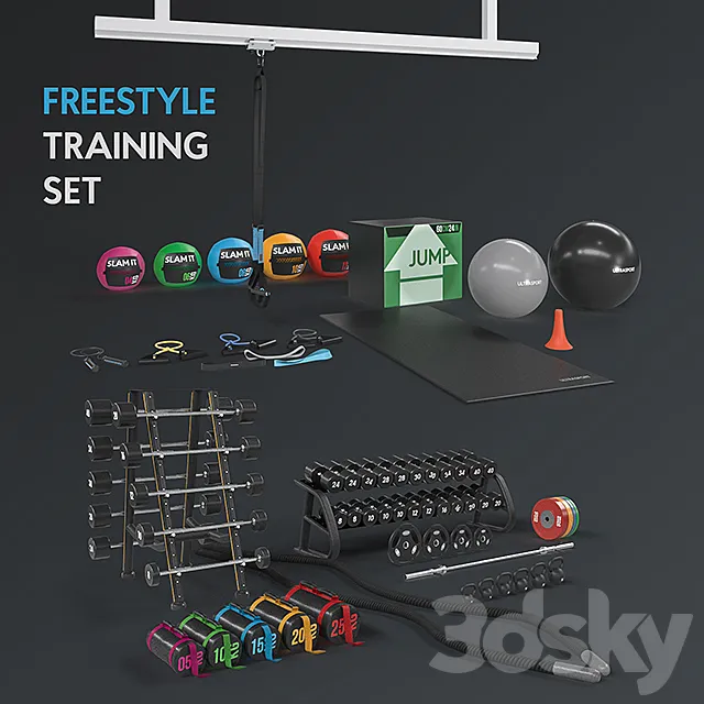 Freestyle trainings set 3D Model