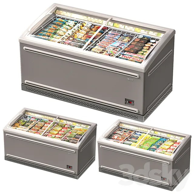 Freezer Refrigerator 3D Model