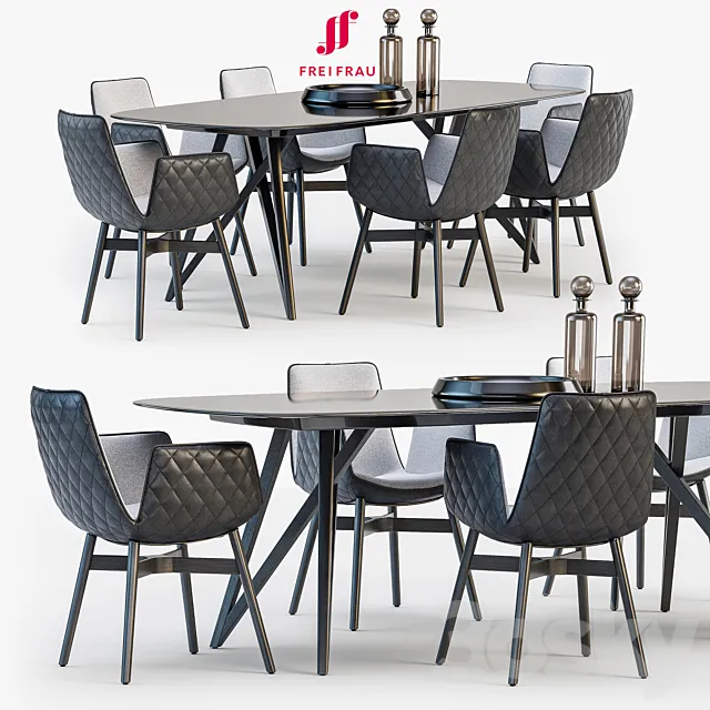 Freifrau Dining set_02 3DModel