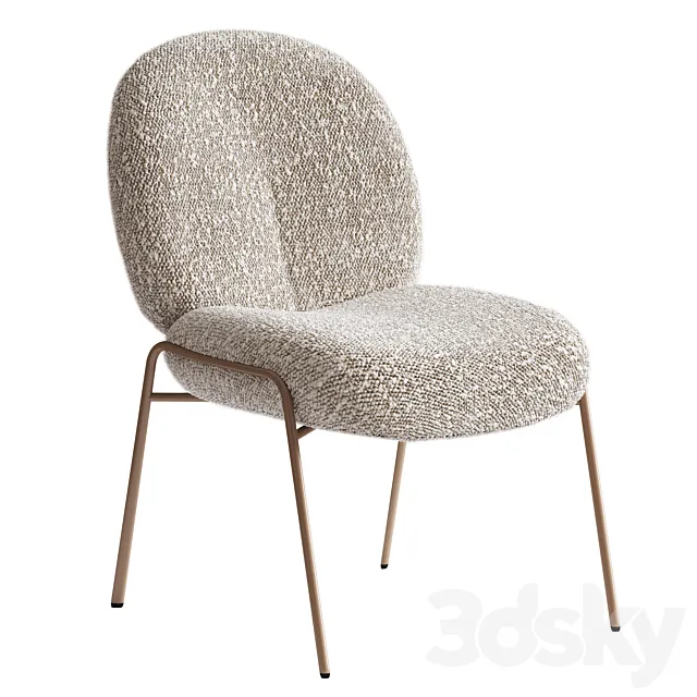 Freifrau NANA Upholstered fabric chair 3D Model