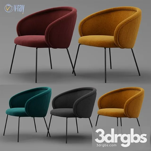 Freifrau Ona Cocktail Chair 3D Model Free