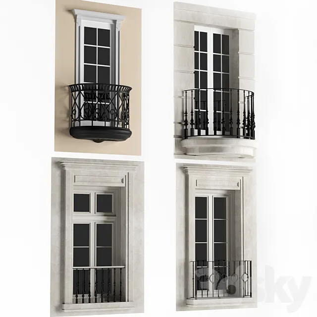 French balcony 3DModel