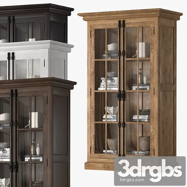 French casement double-door cabinet 3D Model Free