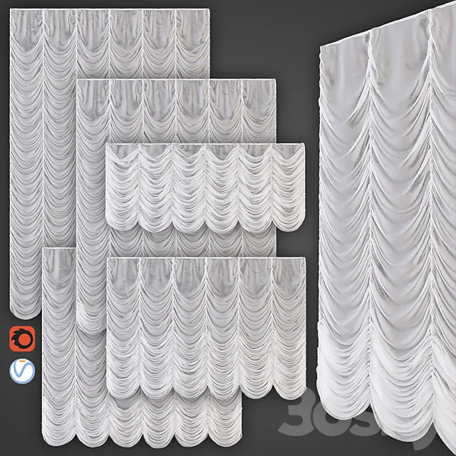 French curtains 3DModel