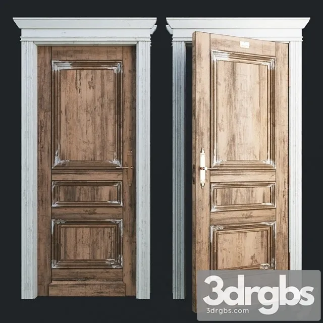 French door 3 3D Model Free