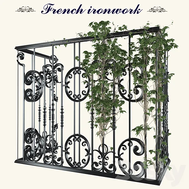 French ironwork 3D Model