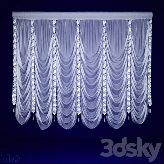 French tulle 3D Model