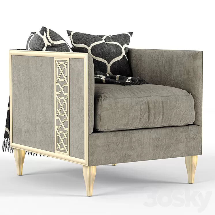 Fret knot caracole chair 3D Model