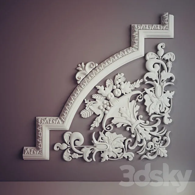 Fretwork corner unit 3DModel