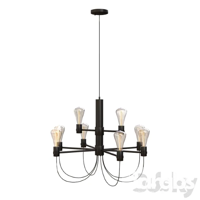 Freya irena hanging chandelier 3D Model Download