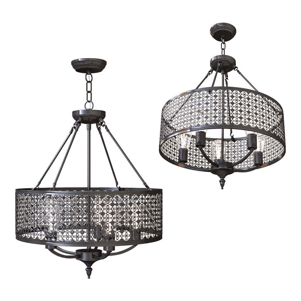 Freya Light - Chandelier Conte FR4166-PL-05C-BL 3D Model