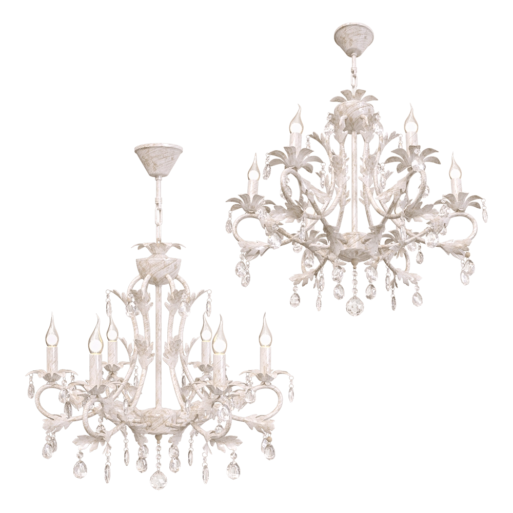 Freya Light - Chandelier Dezi FR3040-PL-06-WG 3D Model