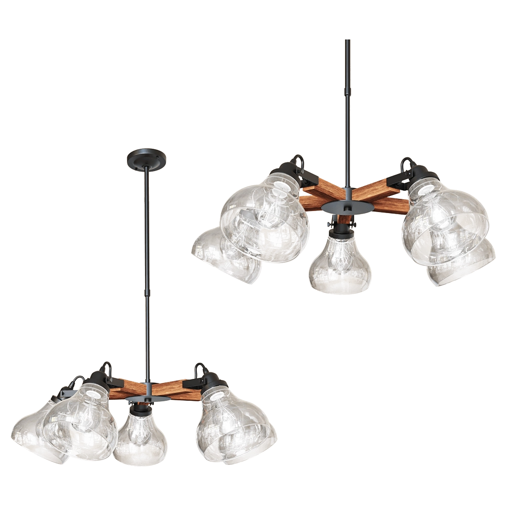Freya Light - Chandelier Lorenza FR4171-PL-05-B 3D Model