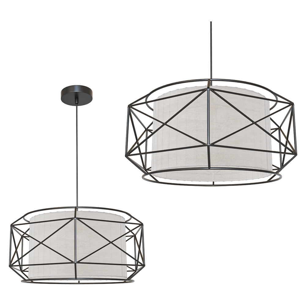 Freya Light - Pendant lamp Mizar FR4313-PL-00-BL 3D Model