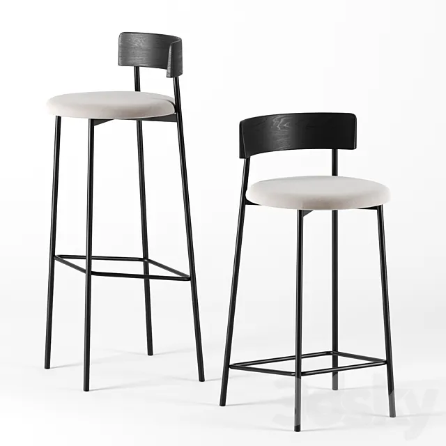 FRIDAY barstools by Fest 3DModel